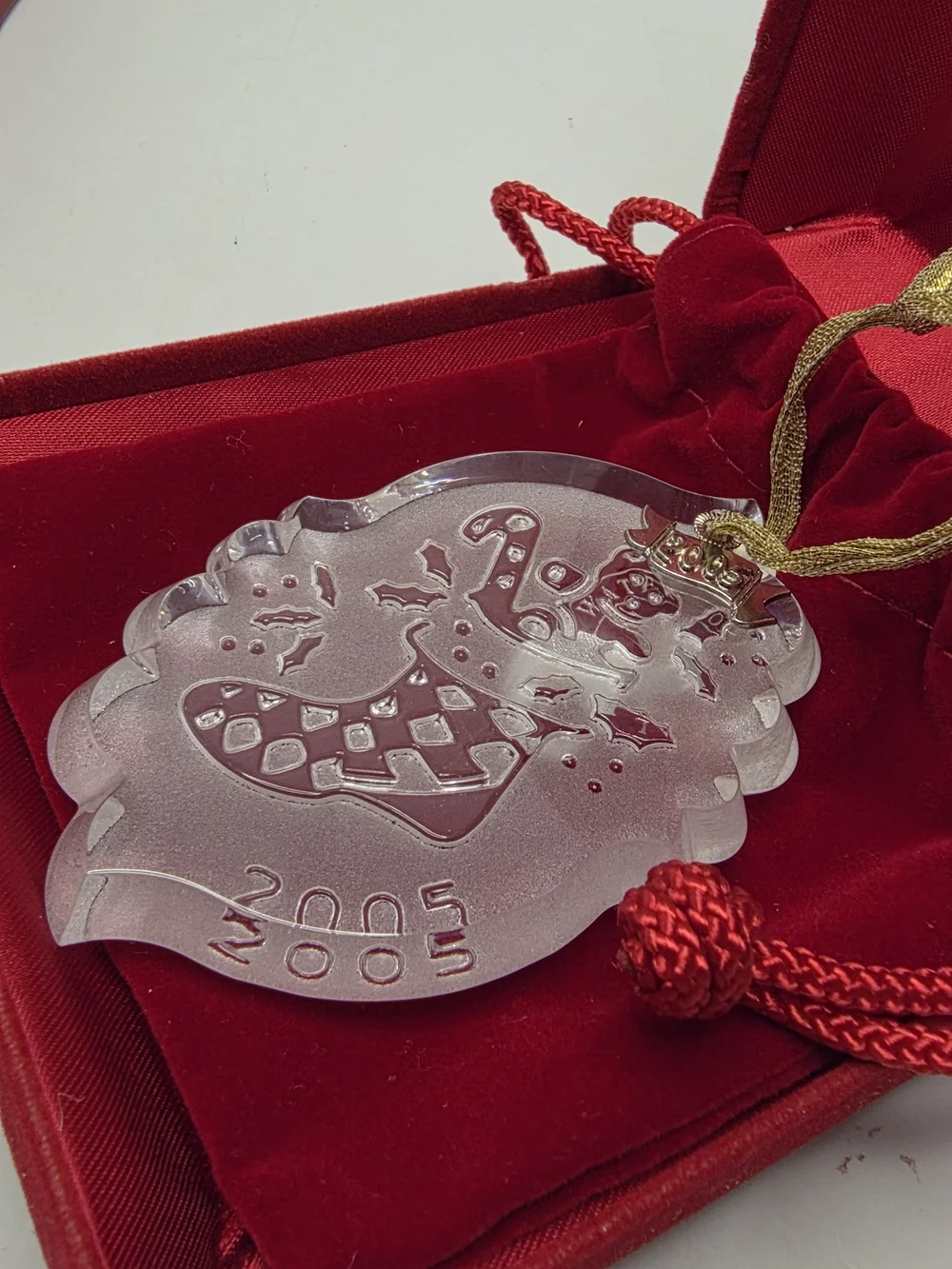 2005 Waterford Crystal Ornament Songs Of Christmas Collection Final Edition
